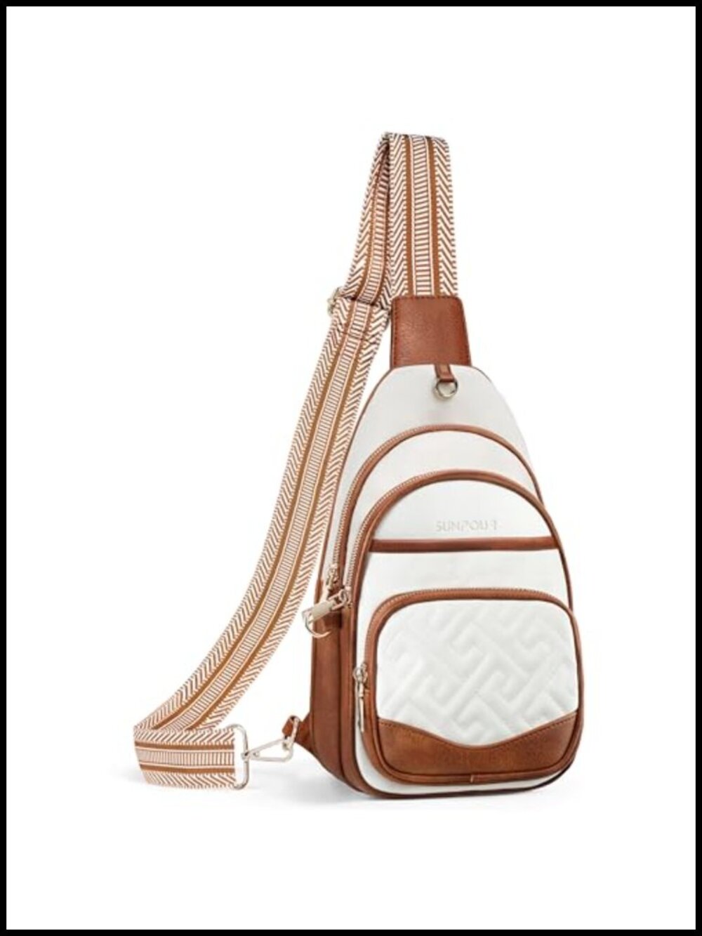 RFID Anti Theft Crossbody Bag Vegan Leather Sling Travel Purse
